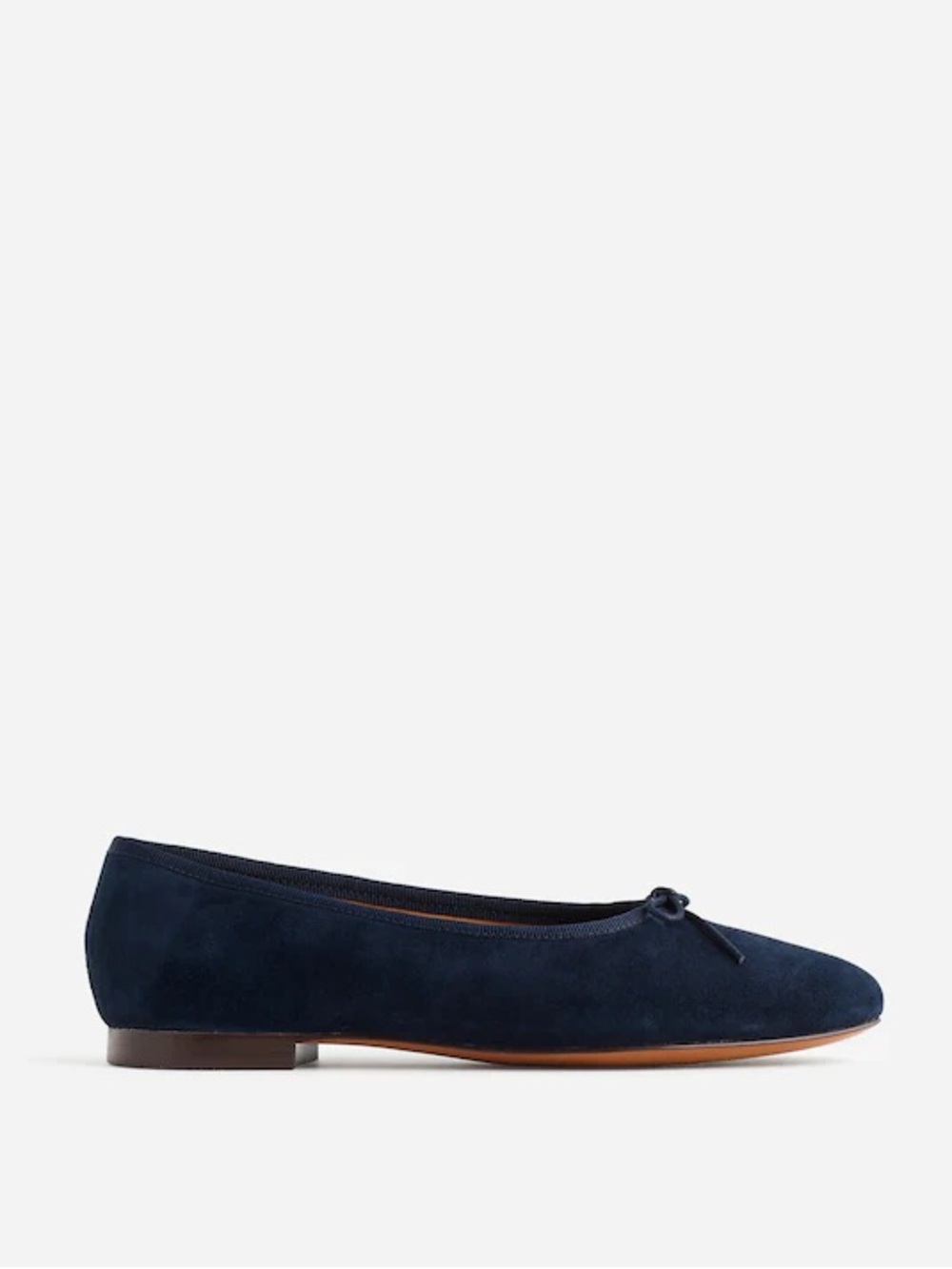 Madewell The April Ballet Flat in Deep Indigo Blue Suede Size 7 NWOB